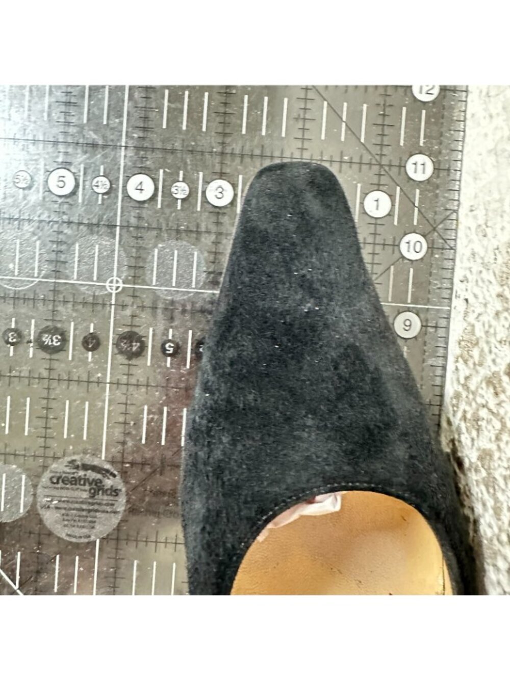 Salvatore Ferragamo Women Size 8.5B Black Suede Slip On Pump Heel Shoes - Picture 11 of 11